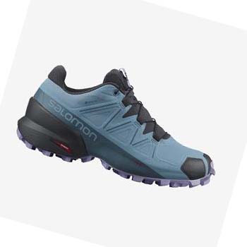 Tenis Para Trail Running Salomon SPEEDCROSS 5 GORE-TEX Mujer Azules | MX 2758QMA